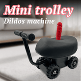 Máquina de consolador con carrito y asiento de masaje de empuje